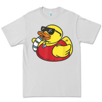 Dove Grey lifeguard rubber duck t shirt Premium Tee - linhVisuals
