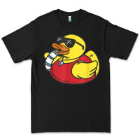 Black lifeguard rubber duck t shirt Premium Tee - linhVisuals
