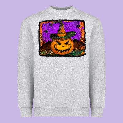 Jack O' Lantern Pumpkin Heavyweight Sweatshirt Designed By Jasminsmagicworld