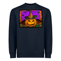 Navy jack o' lantern pumpkin Heavyweight Sweatshirt - Jasminsmagicworld