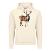 Vintage Artic Mule Buck Deer Vintage Hoodie - LillyAllenDesigns