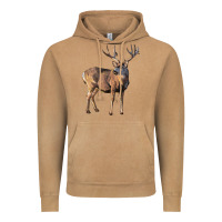 Vintage Camel Mule Buck Deer Vintage Hoodie - LillyAllenDesigns