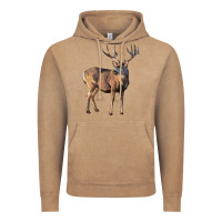 Vintage Coffee Mule Buck Deer Vintage Hoodie - LillyAllenDesigns