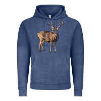 Vintage Denim Mule Buck Deer Vintage Hoodie - LillyAllenDesigns