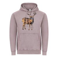 Vintage Zinc Mule Buck Deer Vintage Hoodie - LillyAllenDesigns