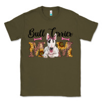 Army Green western bull terrier mom Classic Tee - RanaPortraitStore