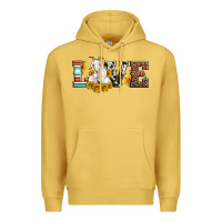 Antique Gold love goats serape cowhide leopard goat family Premium Hoodie - Artiststas