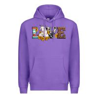 Purple love goats serape cowhide leopard goat family Premium Hoodie - Artiststas