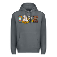 Rock love goats serape cowhide leopard goat family Premium Hoodie - Artiststas