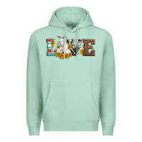 Seafoam love goats serape cowhide leopard goat family Premium Hoodie - Artiststas