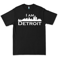 Black I Am Detroit Premium Tee - linhVisuals