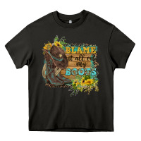 Asphalt Blame It All On My Boots Heavy Core Tee - FaDigitalArtStudio