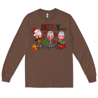 Chestnut Merry Christmas Long Sleeve Tee - CowhideDigitalArt