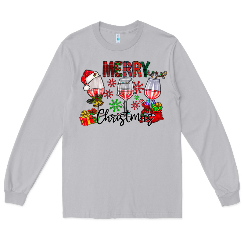 Merry Christmas Long Sleeve Tee by CowhideDigitalArt | Teevron