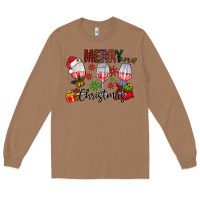 Toasted Coconut Merry Christmas Long Sleeve Tee - CowhideDigitalArt