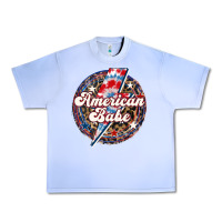 Grape Ice Western American Babe Patriotic Urban Heavy Tee - LillyAllenDesigns