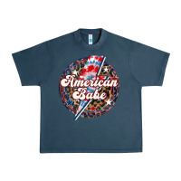 Midnight Navy Western American Babe Patriotic Urban Heavy Tee - LillyAllenDesigns