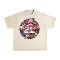 Sandshell Western American Babe Patriotic Urban Heavy Tee - LillyAllenDesigns
