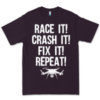 Plum funny drone racing design men women drone pilot rc racers Premium Tee - linhVisuals