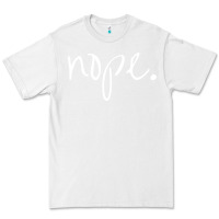 White funny nope Premium Tee - linhVisuals