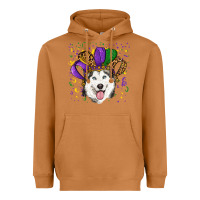 Meerkat mardi gras hat husky Heavyweight Hoodie - RanaPortraitStore
