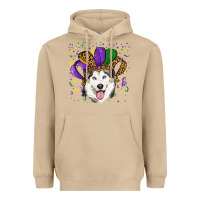 Mushroom mardi gras hat husky Heavyweight Hoodie - RanaPortraitStore