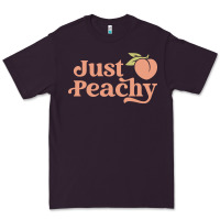 Plum just peachy retro 70s georgia peaches summer fruit Premium Tee - linhVisuals