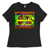 Black salty witch tumbler Ladies Tee - BundleAndBundleShop