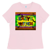 Bubblegum Pink salty witch tumbler Ladies Tee - BundleAndBundleShop