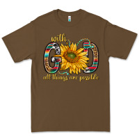 Cacao with god all things are possible with sunflower bbs Premium Tee - BundleAndBundleShop