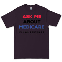 Plum ask me about medicare final expense Premium Tee - linhVisuals