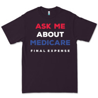 Plum ask me about medicare final expense Premium Tee - linhVisuals