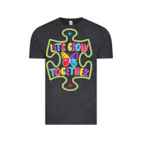 Vintage Black Let s Grow Together Vintage Tee - CowhideDigitalArt
