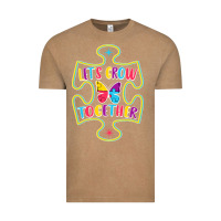 Vintage Coffee Let s Grow Together Vintage Tee - CowhideDigitalArt