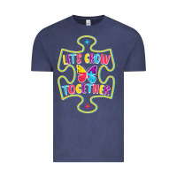 Vintage Denim Let s Grow Together Vintage Tee - CowhideDigitalArt