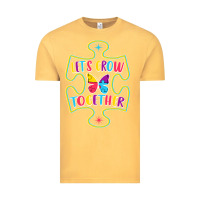 Vintage Mustard Let s Grow Together Vintage Tee - CowhideDigitalArt