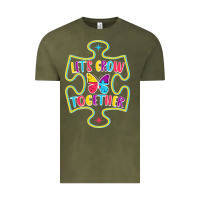 Vintage Olive Let s Grow Together Vintage Tee - CowhideDigitalArt