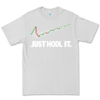 Dove Grey just hodl it Premium Tee - linhVisuals