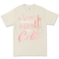 Bone never underestimate a girl with a cello Premium Tee - linhVisuals