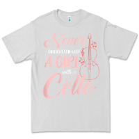 Dove Grey never underestimate a girl with a cello Premium Tee - linhVisuals