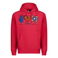Cardinal Peace Love America Premium Hoodie - Jasminsmagicworld