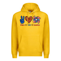 Lemon Peace Love America Premium Hoodie - Jasminsmagicworld