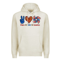 Peace Love America Premium Hoodie | Teevron