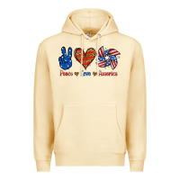 Pina Colada Peace Love America Premium Hoodie - Jasminsmagicworld