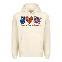 Tofu Peace Love America Premium Hoodie - Jasminsmagicworld