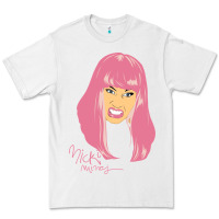 White nicki Premium Tee - linhVisuals
