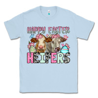 Dusty Blue Happy Easter Heifers Classic Tee - OliviaCreatesArt