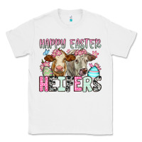 White Happy Easter Heifers Classic Tee - OliviaCreatesArt