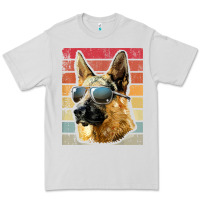 Dove Grey retro vintage german shepherd german shepherd dog gift Premium Tee - linhVisuals