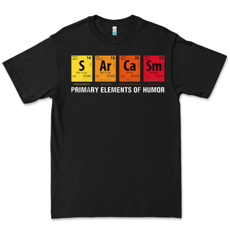 Sarcasm Elements Of Humor Periodic Table Graphic Premium Tee by linhVisuals | Teevron
